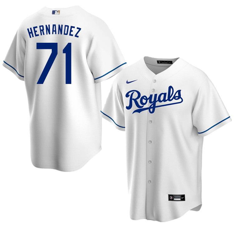 Nike Men #71 Carlos Hernandez Kansas City Royals Baseball Jerseys Sale-White